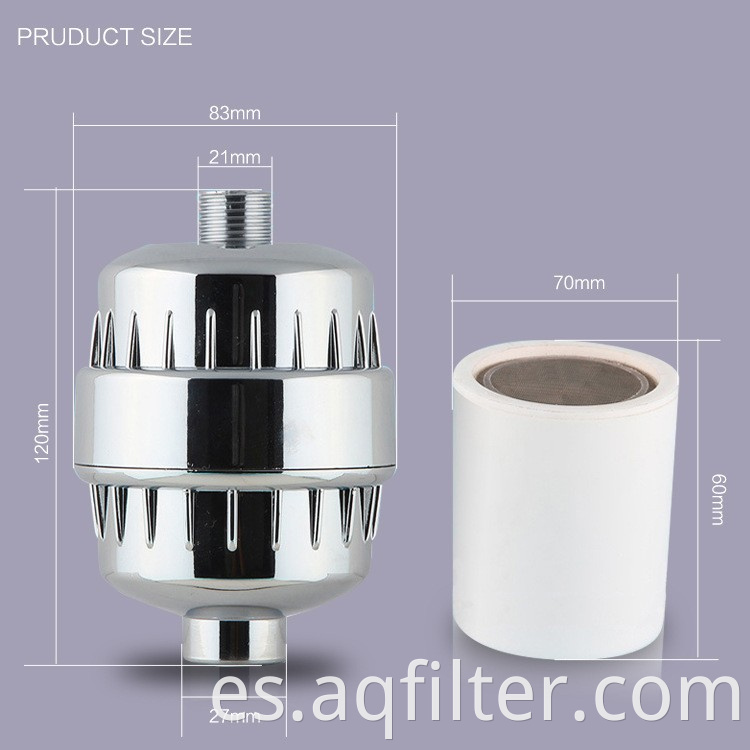 Filtro de ducha de 10 etapas/etapa de filtro de filtración
